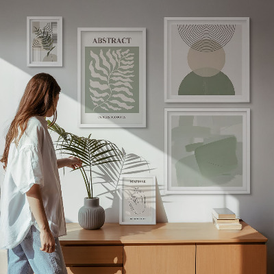 Set di quadri incorniciati Composizioni vegetali eleganti
