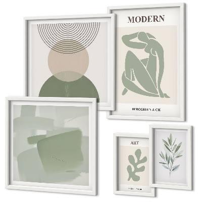 Set di 5 quadri Stile moderno con astrazione