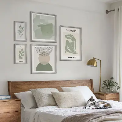 Set di 5 quadri con design in stile moderno e astratto