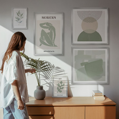 Set di 5 quadri Stile moderno con astrazione
