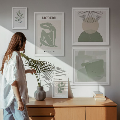 Set di 5 quadri Stile moderno con astrazione