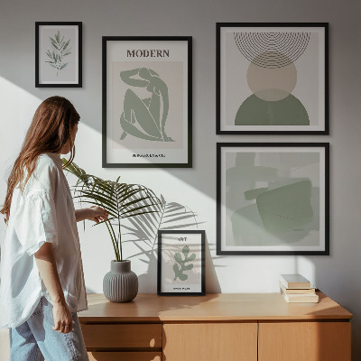 Set di 5 quadri Stile moderno con astrazione