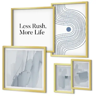 Set di quadri incorniciati con grafica moderna e minimalista