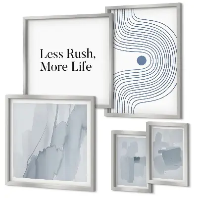 Set di quadri incorniciati con grafica moderna e minimalista