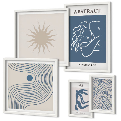 Polittico con cornice Elegante geometria astratta