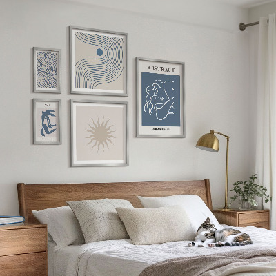 Polittico con cornice Elegante geometria astratta