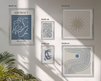 Polittico con cornice Elegante geometria astratta