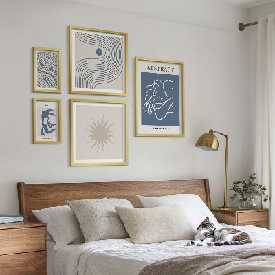 Polittico con cornice Elegante geometria astratta
