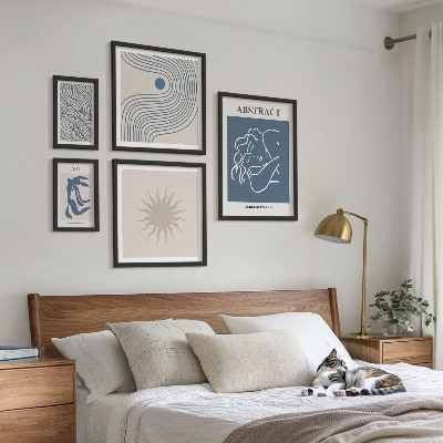 Polittico con cornice Elegante geometria astratta