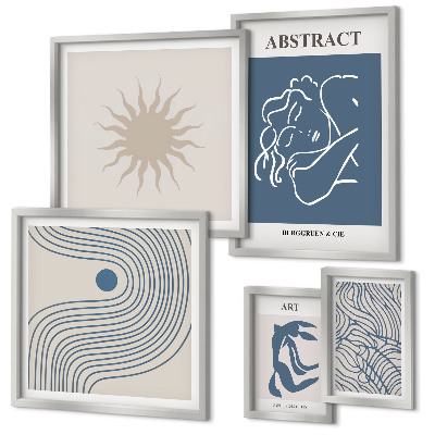 Polittico con cornice Elegante geometria astratta