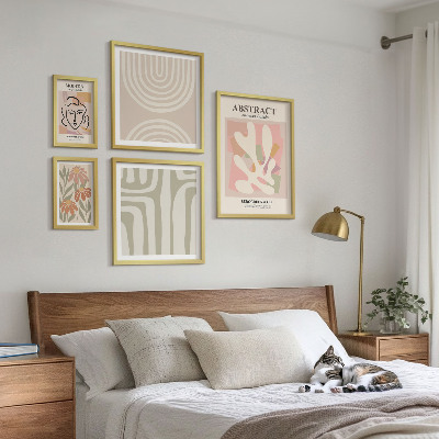 Set di quadri incorniciati Piante astratte eleganti
