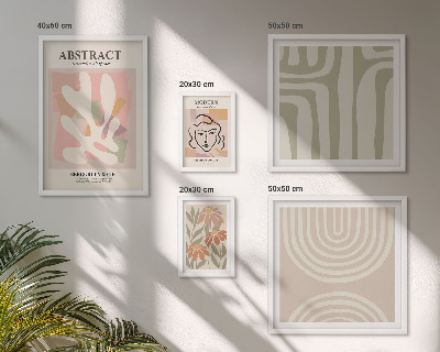 Set di quadri incorniciati Piante astratte eleganti