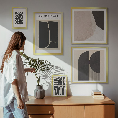 Polittico con cornice Grafica minimalista ed elegante