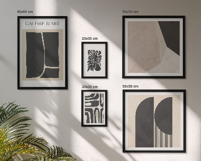 Polittico con cornice Grafica minimalista ed elegante