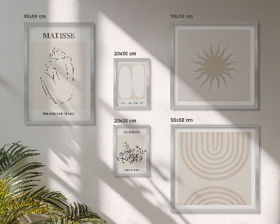 Set di 5 quadri Linee artistiche minimaliste