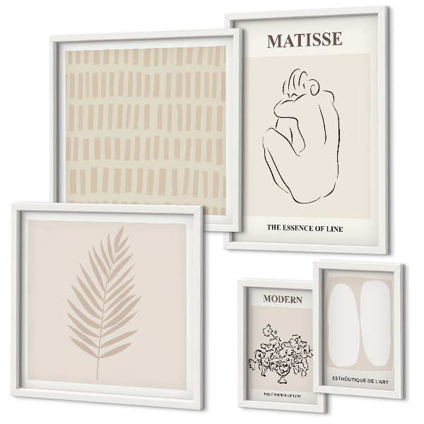 Set di quadri incorniciati Forme in stile minimalista