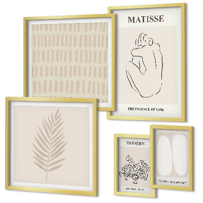 Set di quadri incorniciati Forme in stile minimalista