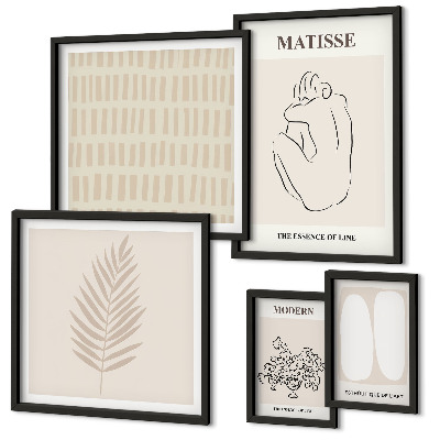 Set di quadri incorniciati Forme in stile minimalista