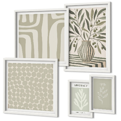 Polittico con cornice motivi vegetali scandinavi