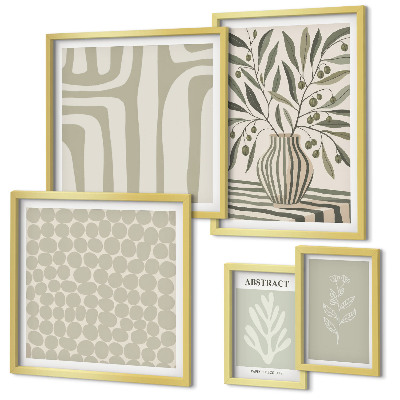 Polittico con cornice motivi vegetali scandinavi