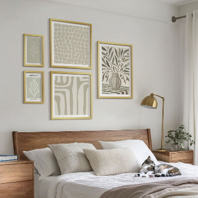 Polittico con cornice motivi vegetali scandinavi