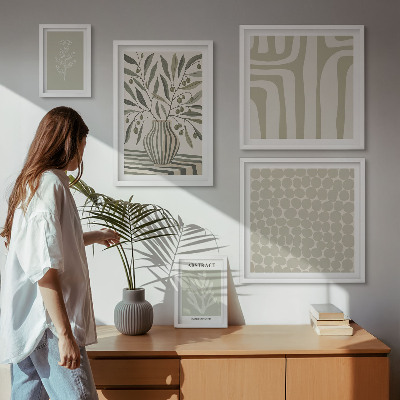 Polittico con cornice motivi vegetali scandinavi