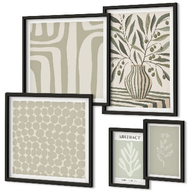 Polittico con cornice motivi vegetali scandinavi