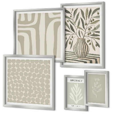 Polittico con cornice motivi vegetali scandinavi