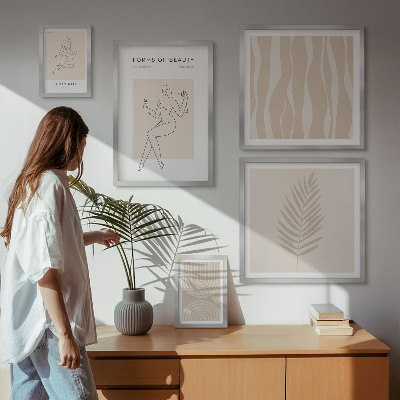Set di 5 quadri Bellissimi motivi minimalisti