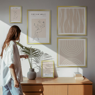 Set di quadri incorniciati Forme minimaliste di bellezza
