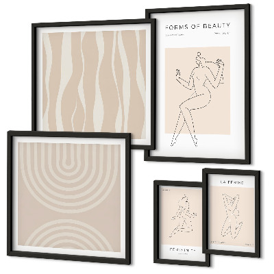 Set di quadri incorniciati Forme minimaliste di bellezza