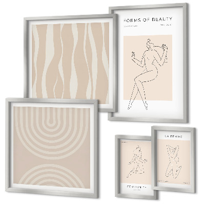Set di quadri incorniciati Forme minimaliste di bellezza