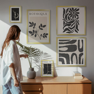 Set di quadri incorniciati Motivi vegetali moderni