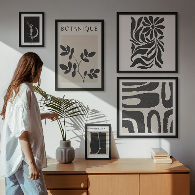 Set di quadri incorniciati Motivi vegetali moderni