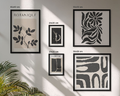 Set di quadri incorniciati Motivi vegetali moderni