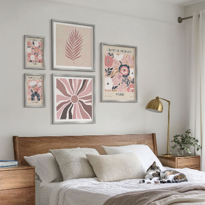 Polittico con cornice mercati di fiori in stile bohémien