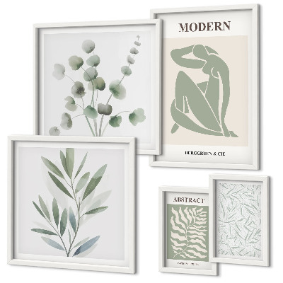 Polittico con cornice Eleganti motivi decorativi vegetali
