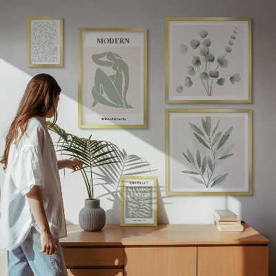 Polittico con cornice Eleganti motivi decorativi vegetali
