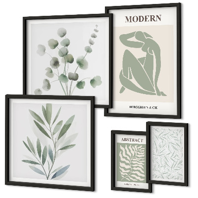 Polittico con cornice Eleganti motivi decorativi vegetali