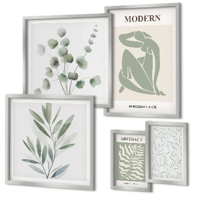 Polittico con cornice Eleganti motivi decorativi vegetali