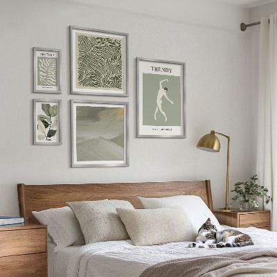 Set di quadri incorniciati Piante astratte eleganti