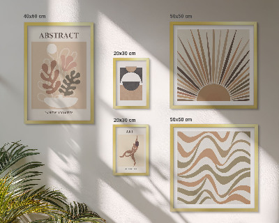 Set di quadri incorniciati Eleganti astrazioni vegetali