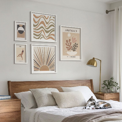 Set di quadri incorniciati Eleganti astrazioni vegetali