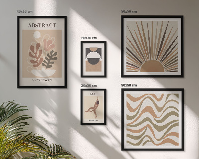 Set di quadri incorniciati Eleganti astrazioni vegetali