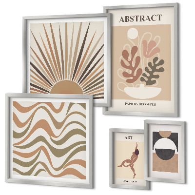 Set di quadri incorniciati Eleganti astrazioni vegetali