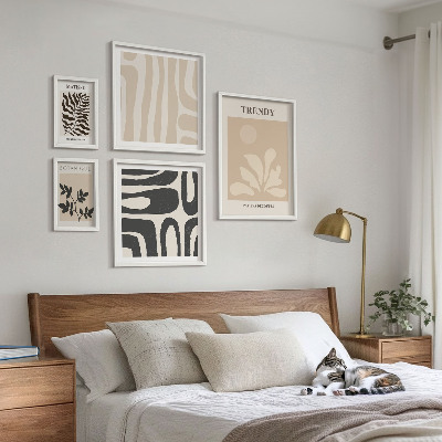 Set di quadri incorniciati Eleganti motivi decorativi vegetali