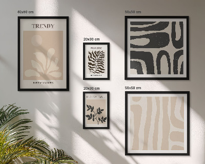 Set di quadri incorniciati Eleganti motivi decorativi vegetali