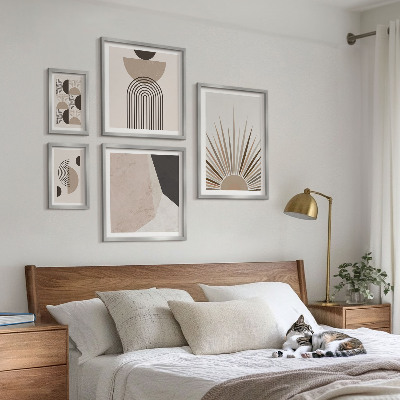 Polittico con cornice Forme geometriche astratte