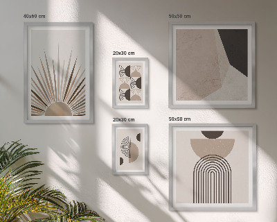Polittico con cornice Forme geometriche astratte