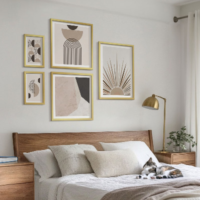 Polittico con cornice Forme geometriche astratte